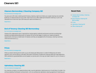 cleaners-se1.co.uk screenshot