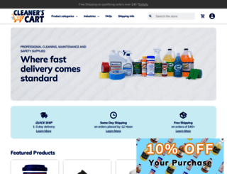 cleanerscart.com screenshot