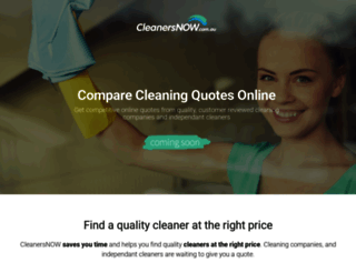 cleanersnow.com.au screenshot