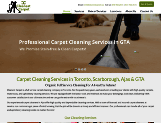 cleanestcarpet.ca screenshot