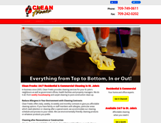 cleanfreeks.ca screenshot