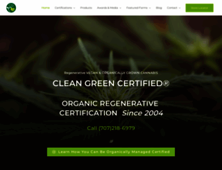 cleangreencert.com screenshot