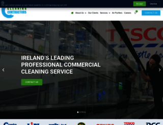 cleaningcontractors.ie screenshot