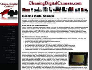 cleaningdigitalcameras.com screenshot