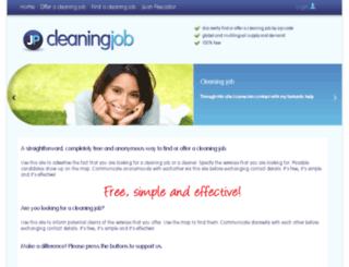 cleaningjob.info screenshot