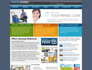 cleaningmaster.com.au screenshot