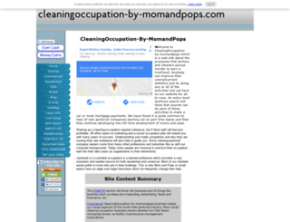 cleaningoccupation-by-momandpops.com screenshot