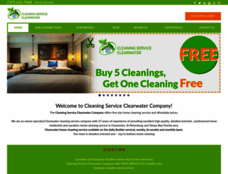 cleaningserviceclearwaterfl.com screenshot