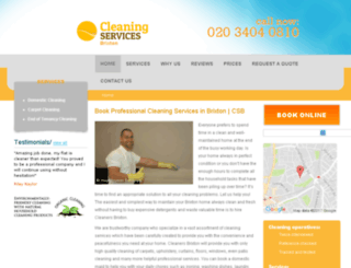 cleaningservicesbrixton.co.uk screenshot