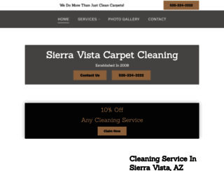 cleaningservicessierravista.com screenshot