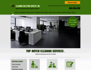 cleaningsolutionservices.com screenshot