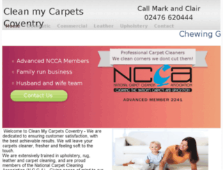 cleanmycarpetscoventry.co.uk screenshot