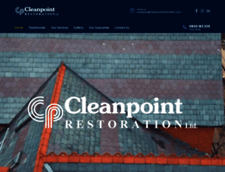 cleanpointrestoration.com screenshot