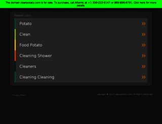 cleanpotato.com screenshot