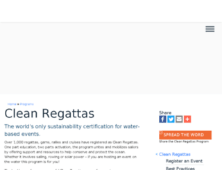 cleanregattas.org screenshot
