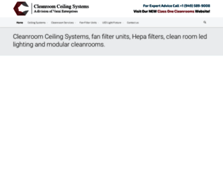 cleanroomceilingsinc.com screenshot