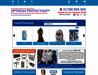 cleanroomsuppliesltd.com screenshot