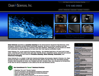 cleansciences.com screenshot