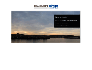 cleanship-scandinavia.com screenshot