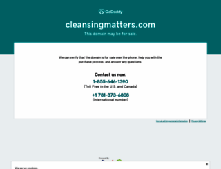 cleansingmatters.com screenshot