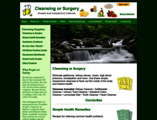 cleansingorsurgery.com screenshot