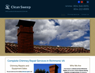 cleansweepchimneyrichmond.com screenshot