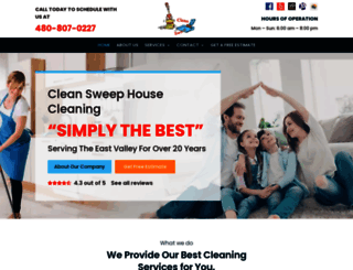cleansweephousecleaning.com screenshot