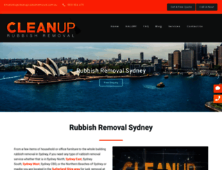 cleanuprubbishremoval.com.au screenshot