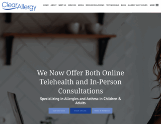 clear-allergy.com screenshot