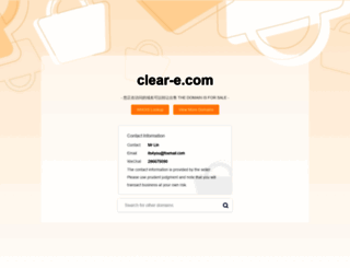 clear-e.com screenshot