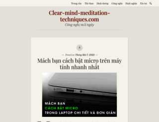 clear-mind-meditation-techniques.com screenshot