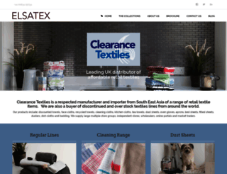 clearancetextiles.com screenshot
