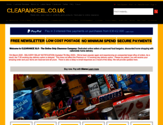 clearancexl.co.uk screenshot