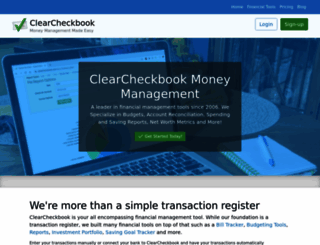 clearcheckbook.com screenshot