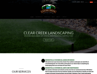 clearcreeklandscaping.com screenshot