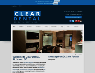 cleardental.ca screenshot