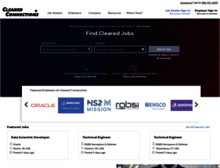 clearedjobs.com screenshot