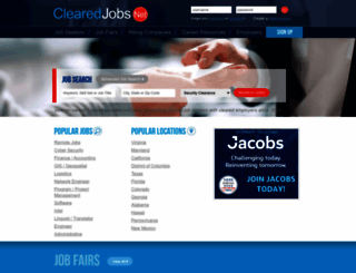 clearedjobs.net screenshot