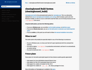 clearinghoused-build.readthedocs.org screenshot