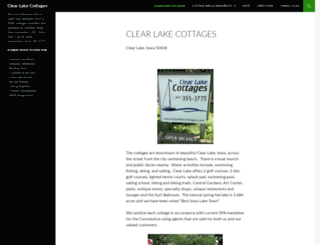 clearlakecottages.com screenshot