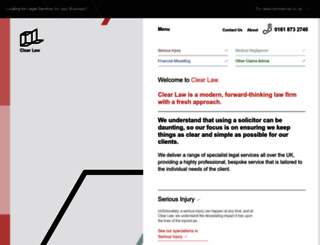 clearlawonline.co.uk screenshot