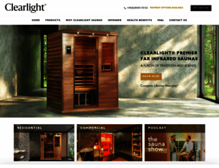 clearlight-saunas.eu screenshot