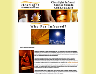 clearlightsaunas.ca screenshot