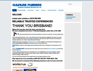 clearlineplumbing.com.au screenshot