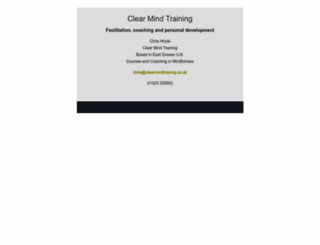 clearmindtraining.co.uk screenshot