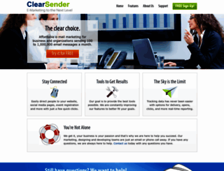 clearsender.com screenshot
