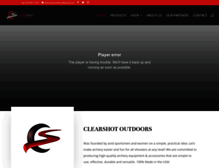 clearshotarchery.com screenshot