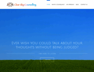 clearskycounselling.co.uk screenshot