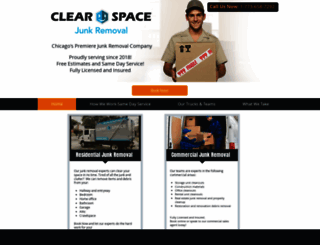 clearspacejunkremoval.com screenshot