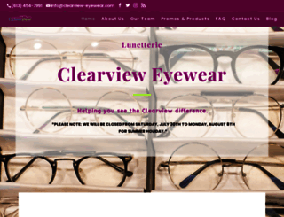 clearview-eyewear.com screenshot